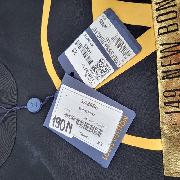 Louis Vuitton Men's Black Cotton Trunks & Bags Sweatshirt - Picture 12 of 14